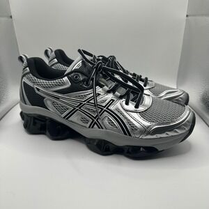 Asics GEL-Quantum Kinetic Silver Black Mesh Running Shoes 1203A270 Mens 9.5